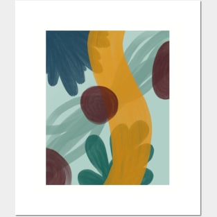 Tropical Abstract Posters and Art